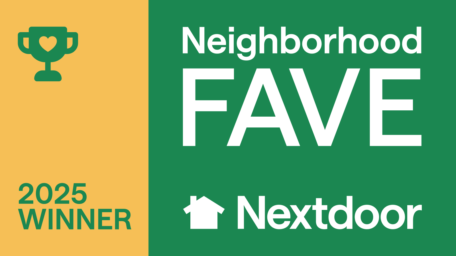 2025 Nextdoor Neighborhood Fave Winner
